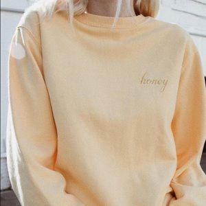 brandy melville honey crewneck